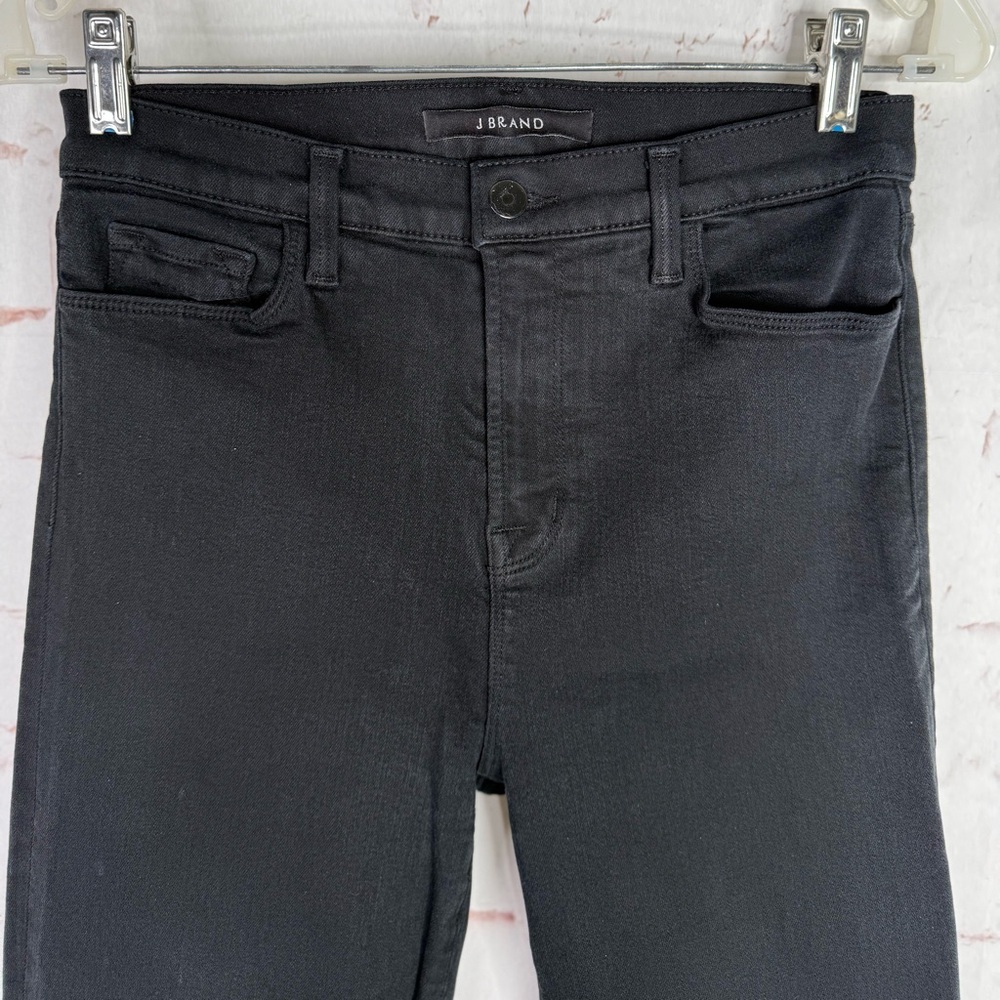 J BRAND Maria High Rise Size 29 Black Straight Denim Jeans 28 Inch Waist - Picture 6 of 16